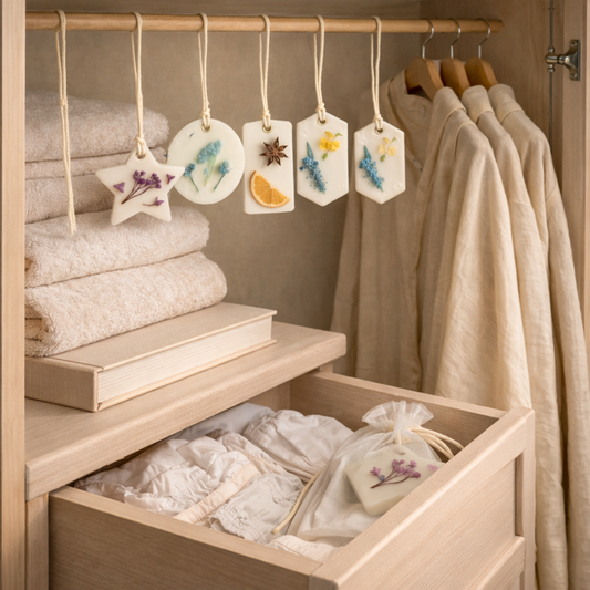 Ambientadores de armario Coco y vainilla de cera de soja