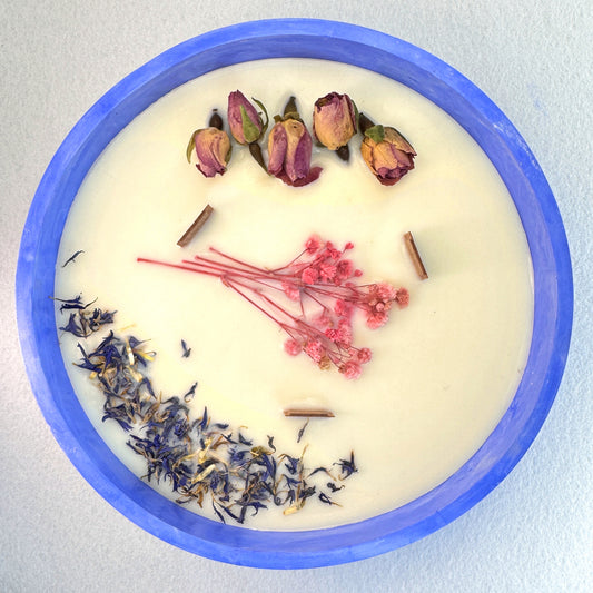 AZUL ELÉCTRICO - Vela Grande Redonda (600g)