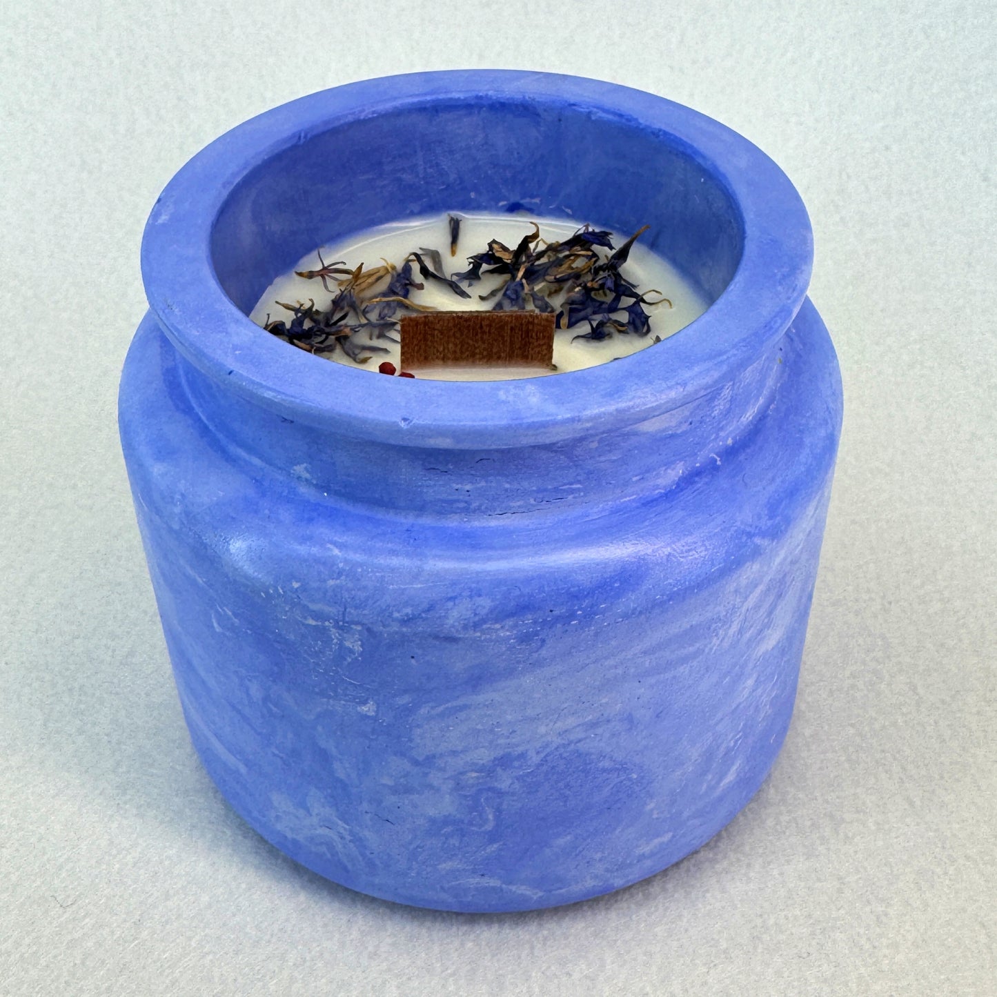 AZUL ELÉCTRICO - Vela Estándar con Tapa (90g)
