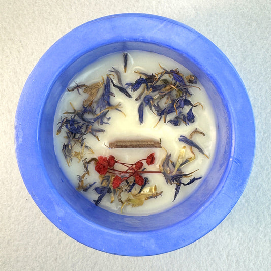 AZUL ELÉCTRICO - Vela Estándar con Tapa (90g)