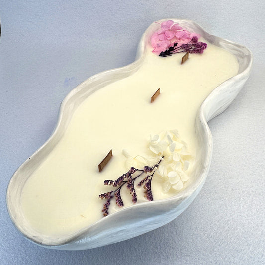 MÁRMOL BLANCO-GRIS - Vela Grande Larga (400g)