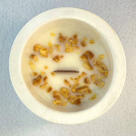 MÁRMOL BLANCO-GRIS - Vela Estándar con Tapa (90g)