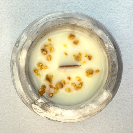 MÁRMOL MARRÓN-BLANCO - Vela Esférica (120g)