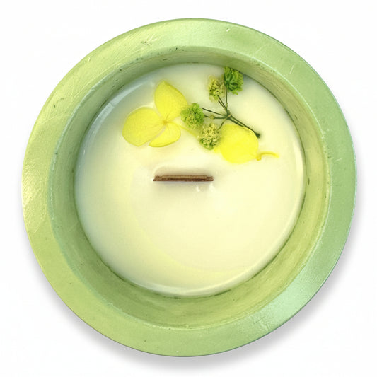 Vela artesanal de Bergamota con un toque floral (200 g)