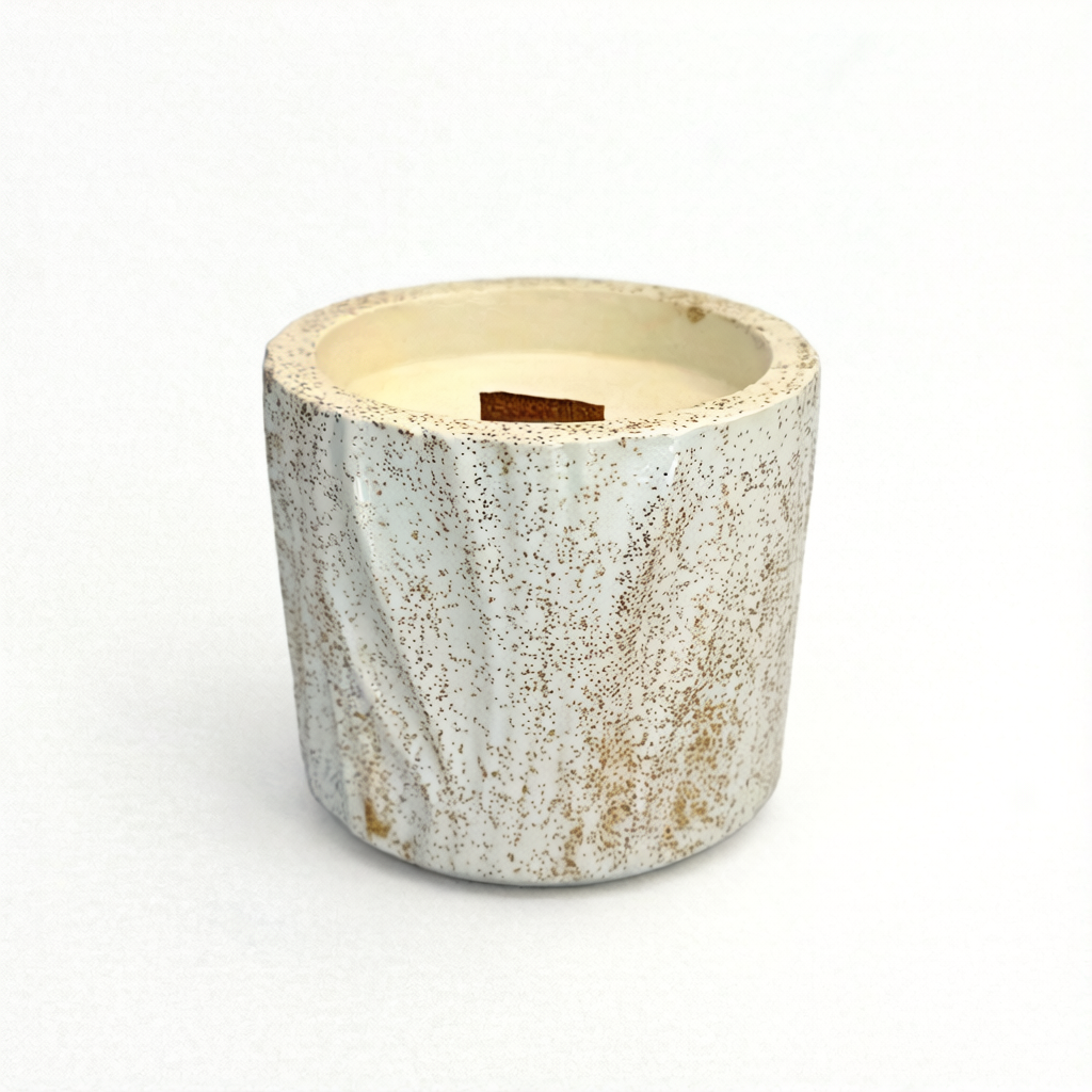 Vela artesanal de tarta de manzana – cálido / dulce de soja (90 g)