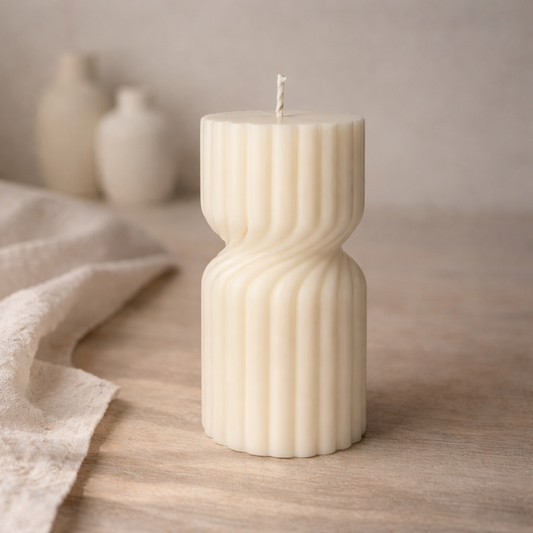 Vela decorativa aromática escultural moderna