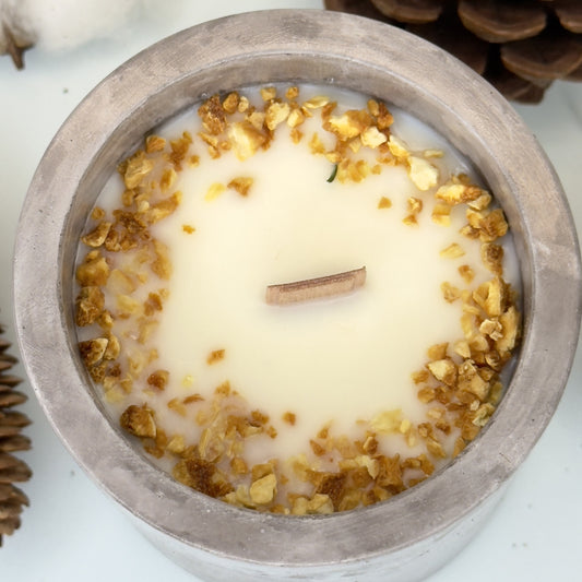 Vela mármol gris con canela