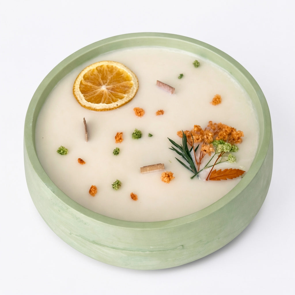 Vela artesanal de Jazmín de Andalucía – floral / limpio (600 g)