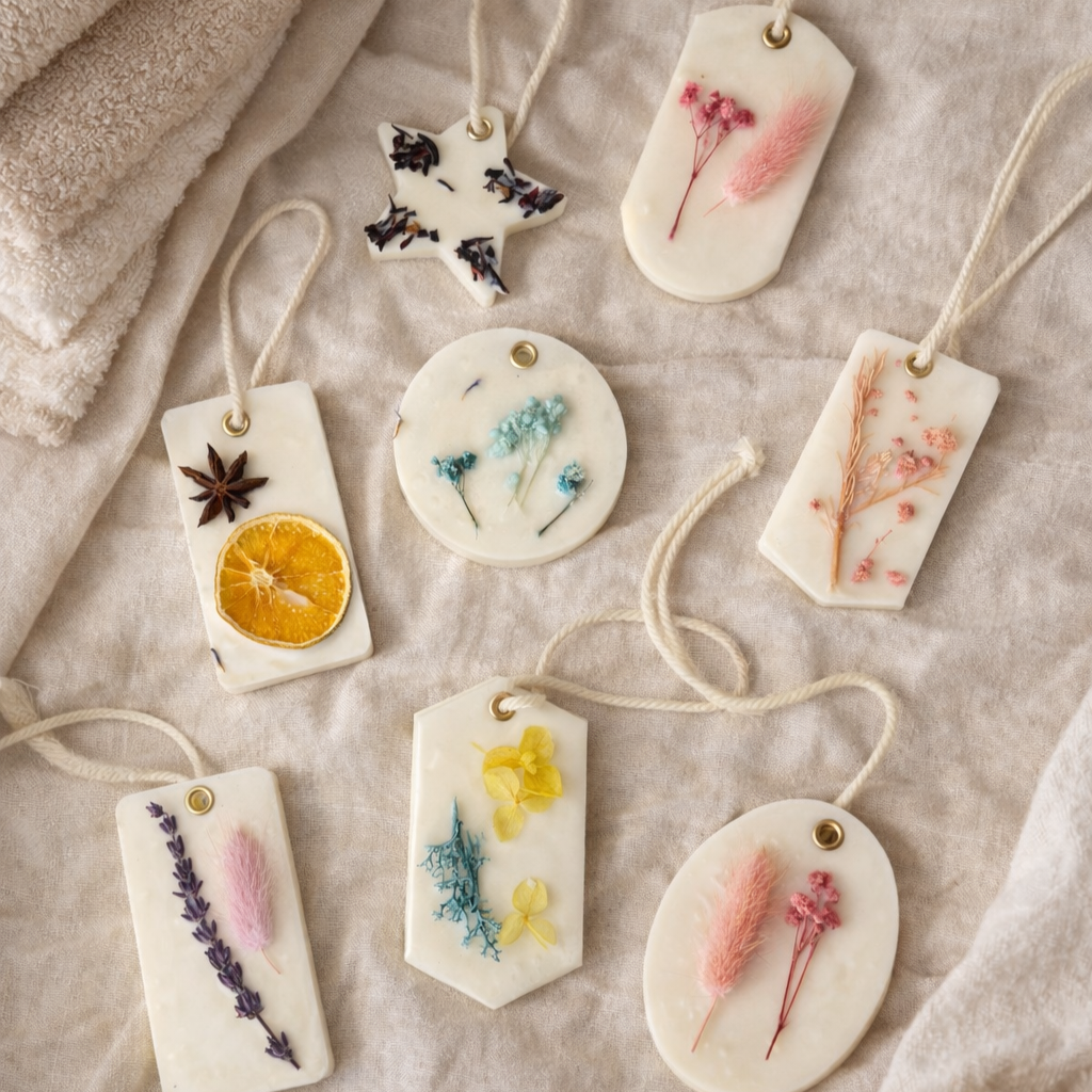 Ambientadores de armario artesanales de cera de soja