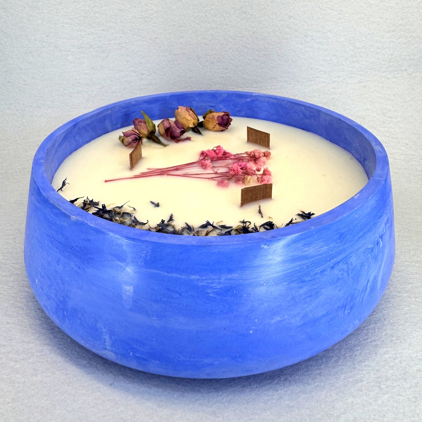 AZUL ELÉCTRICO - Vela Grande Redonda (600g)