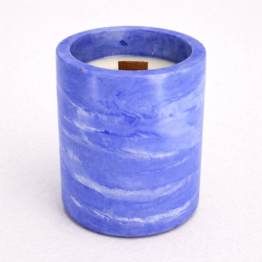 Vela artesanal de soja (200 g) (ref vela-azu)