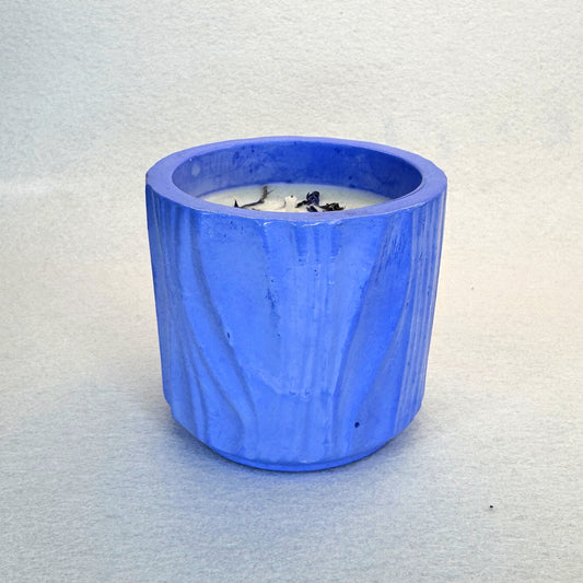 AZUL ELÉCTRICO – Vela Estándar (90g) - "Bergamota"