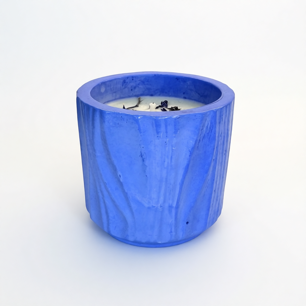 Vela artesanal de bergamota – fresco / cítrico de soja (90 g)