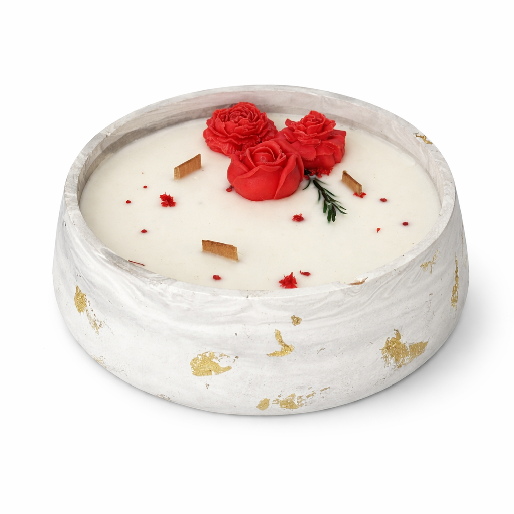 Vela artesanal de Bergamota – cítrico / luminoso (600 g)