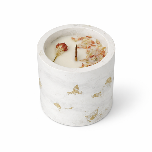 Vela artesanal de Ramo de Flores – floral / delicado (250 g)