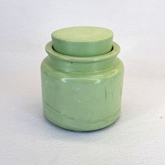 VERDE PASTEL - Vela Estándar con Tapa (90g) - "Capuccino"
