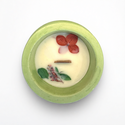 Vela artesanal de cappuccino – cálido / cremoso (90 g)
