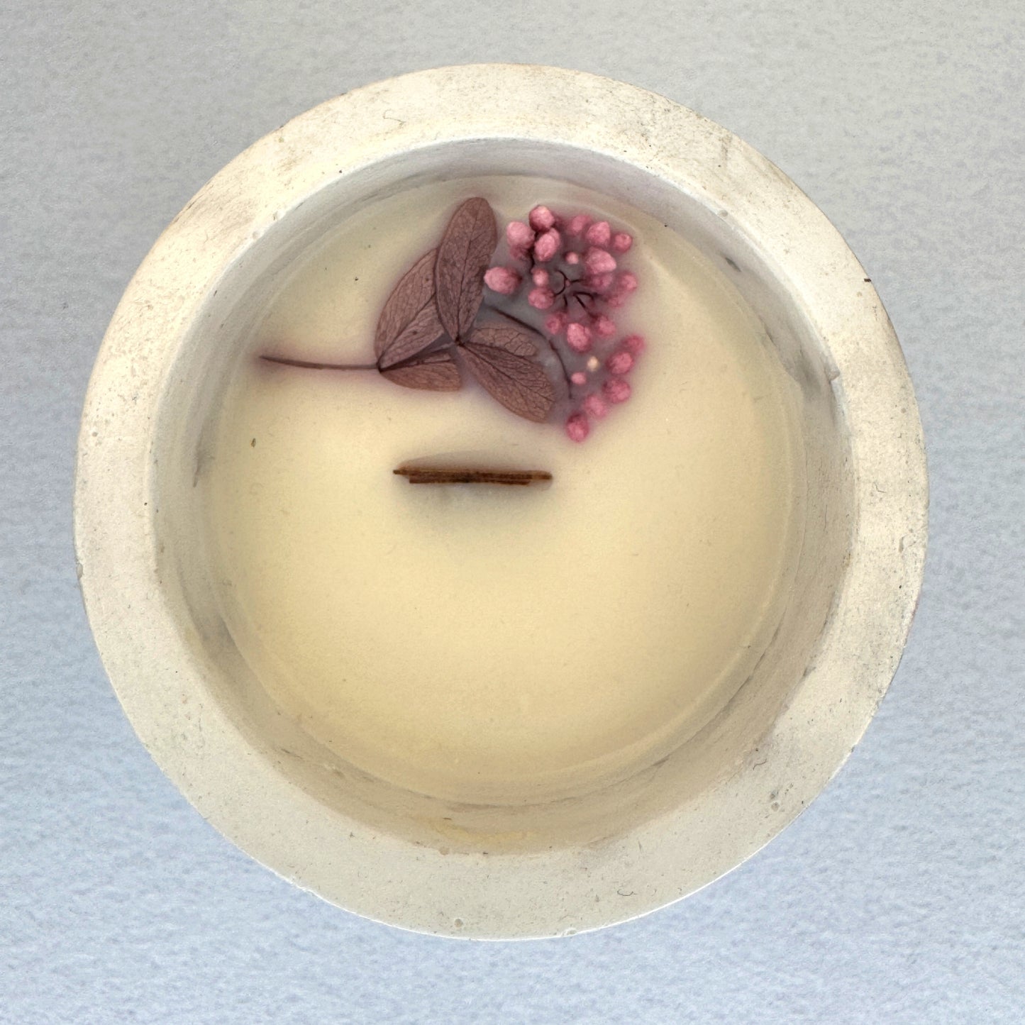 MÁRMOL BLANCO-GRIS – Vela Mediana (200g) - "Coco Milk & Vainilla Tahití"