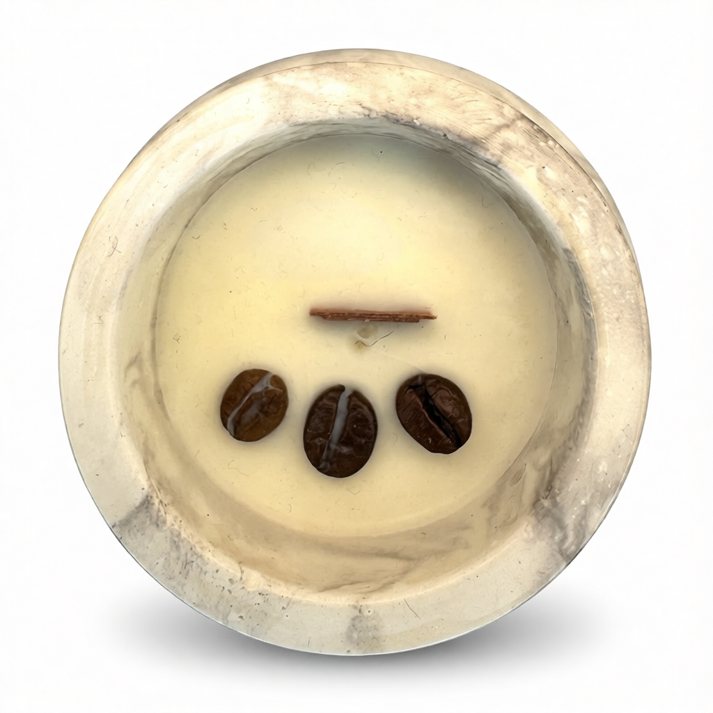 Vela artesanal de Corazón de café (90 g)