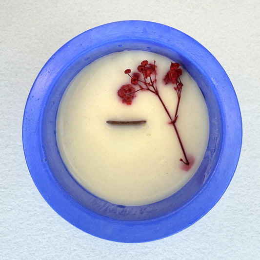 AZUL ELÉCTRICO - Vela Mediana (200g) - "Andalusian Jasmine"