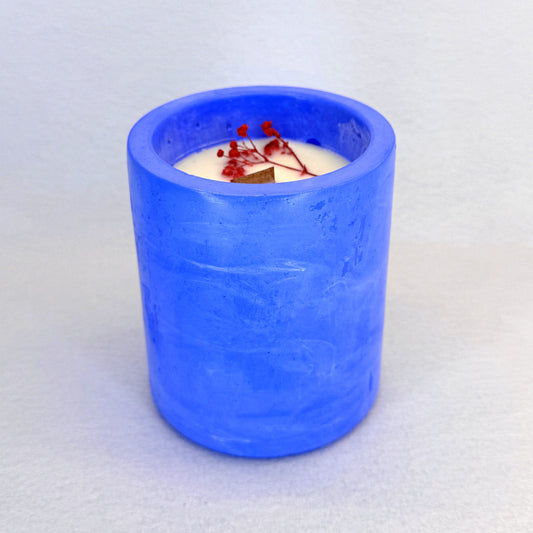 AZUL ELÉCTRICO - Vela Mediana (200g) - "Andalusian Jasmine"