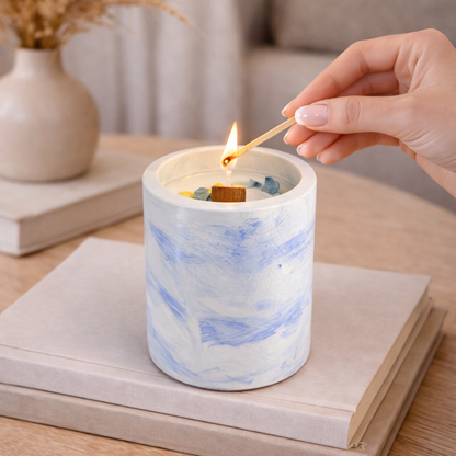 Vela artesanal de soja para el hogar (200 g)