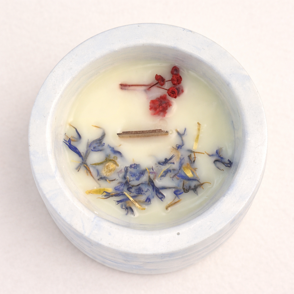 Vela artesanal de soja hecha a mano (90 g)