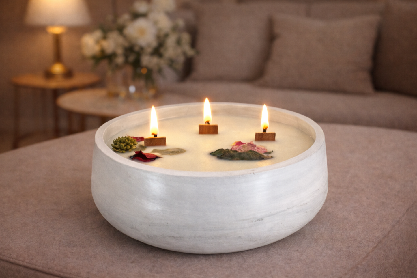 Vela artesanal de soja (600 g)