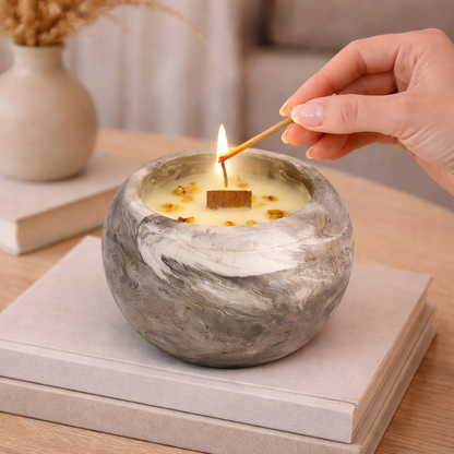 Vela artesanal de soja vegana (120 g)