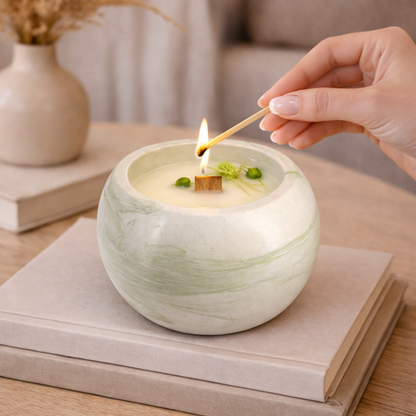 Vela artesanal de soja para el hogar (120 g)