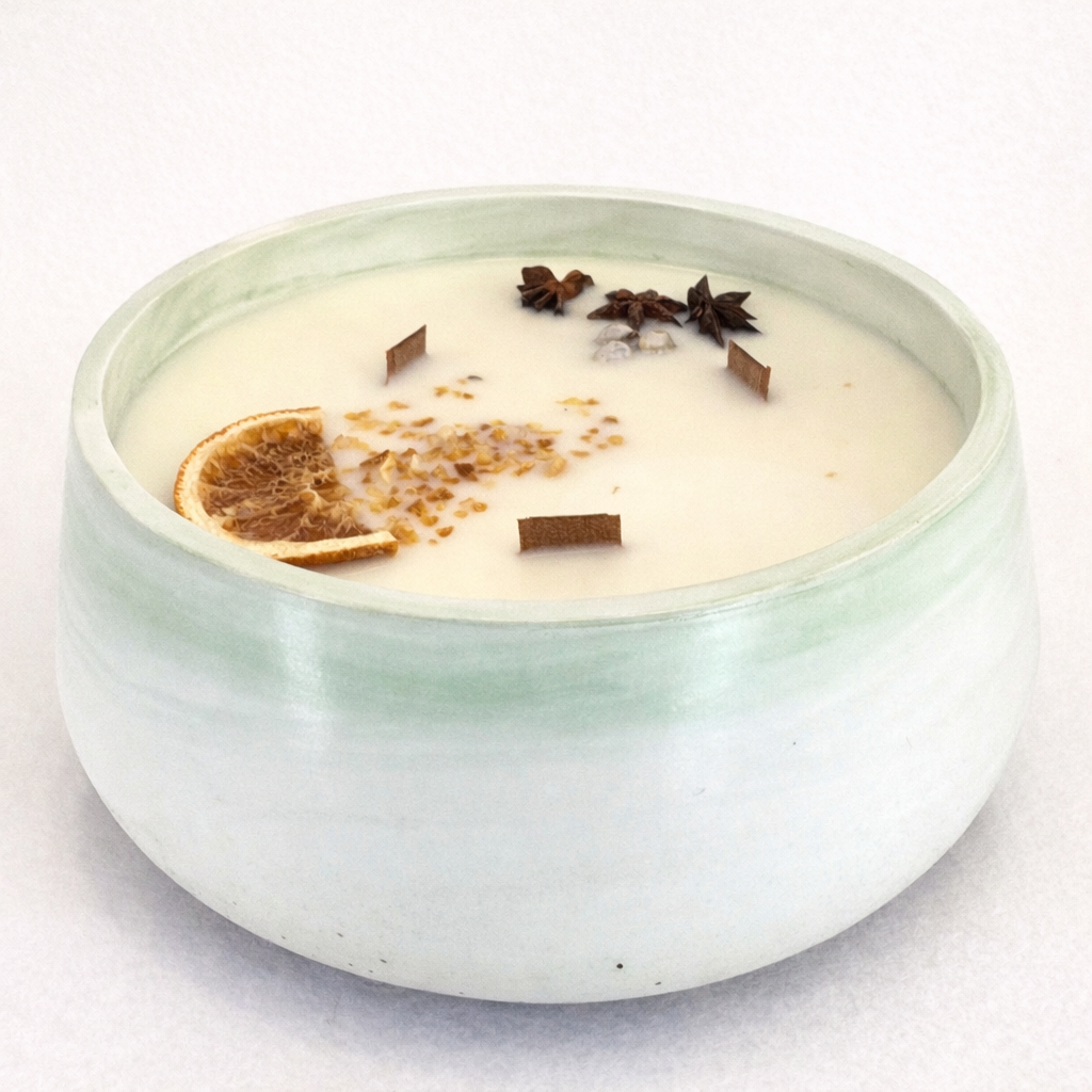 Vela artesanal de soja aromática (600 g)