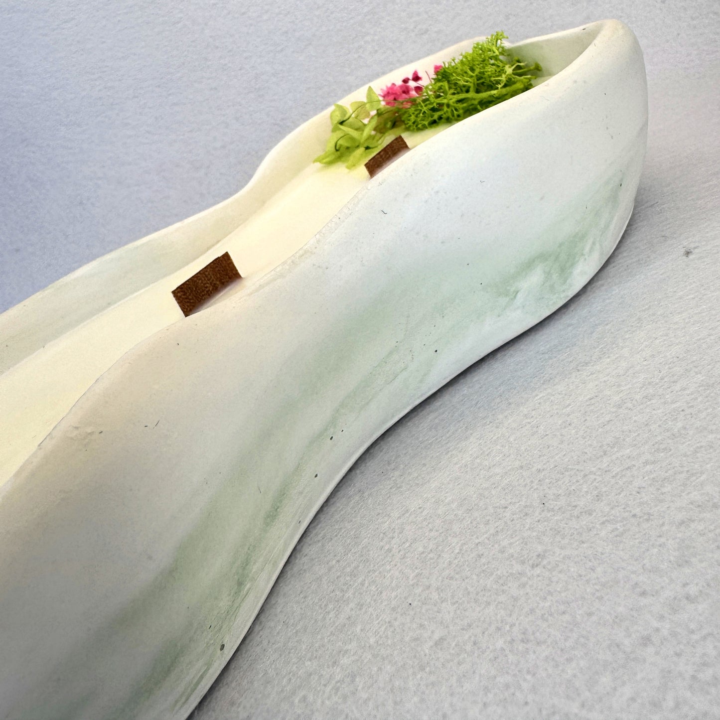 MÁRMOL BLANCO-VERDE - Vela Grande Larga (400g)