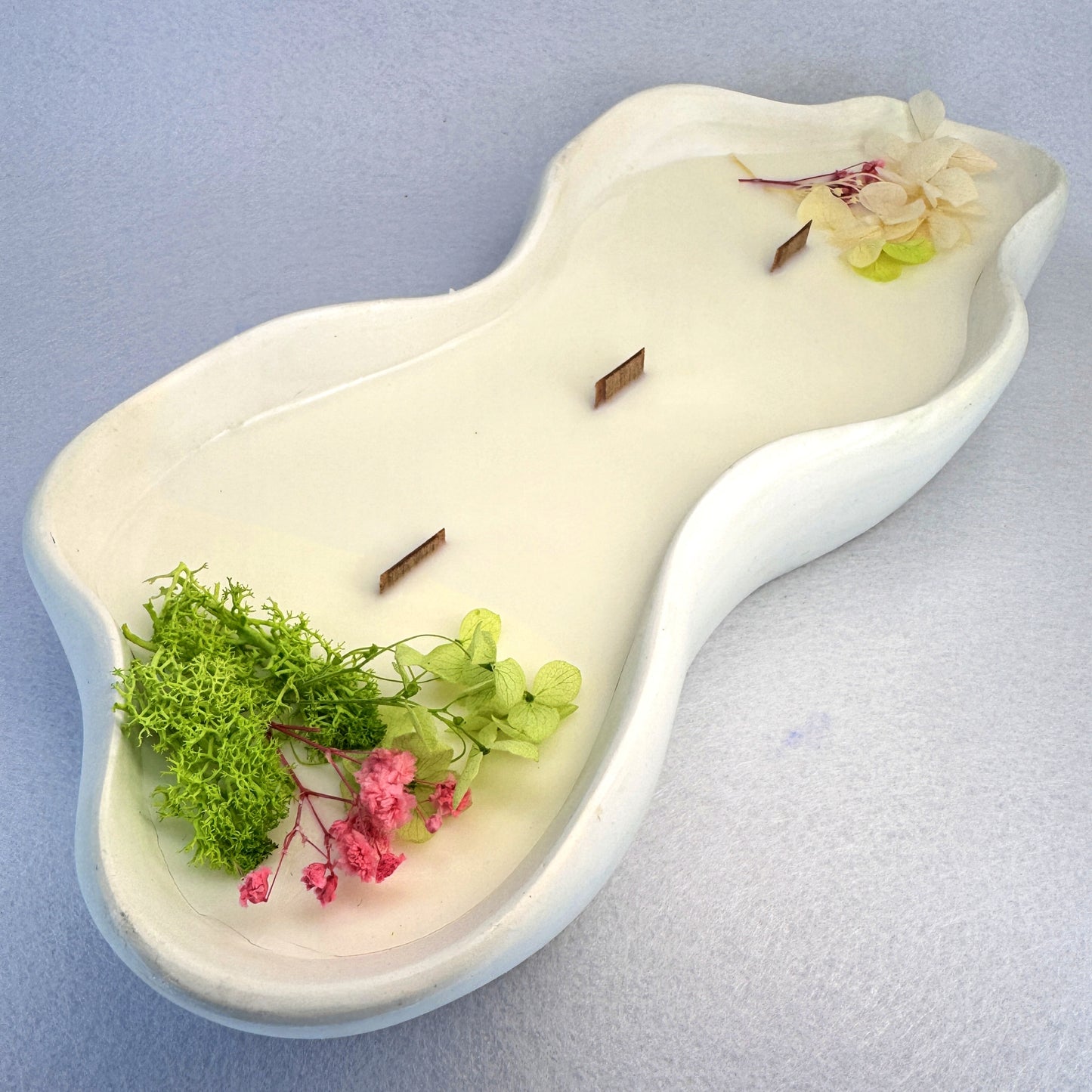 MÁRMOL BLANCO-VERDE - Vela Grande Larga (400g)