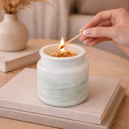 Vela artesanal de soja para el hogar (90 g)