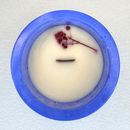 AZUL ELÉCTRICO - Vela Mediana (200g) - "Musk Tibetano"