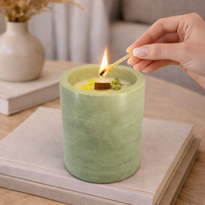Vela artesanal de soja vegana (200 g)