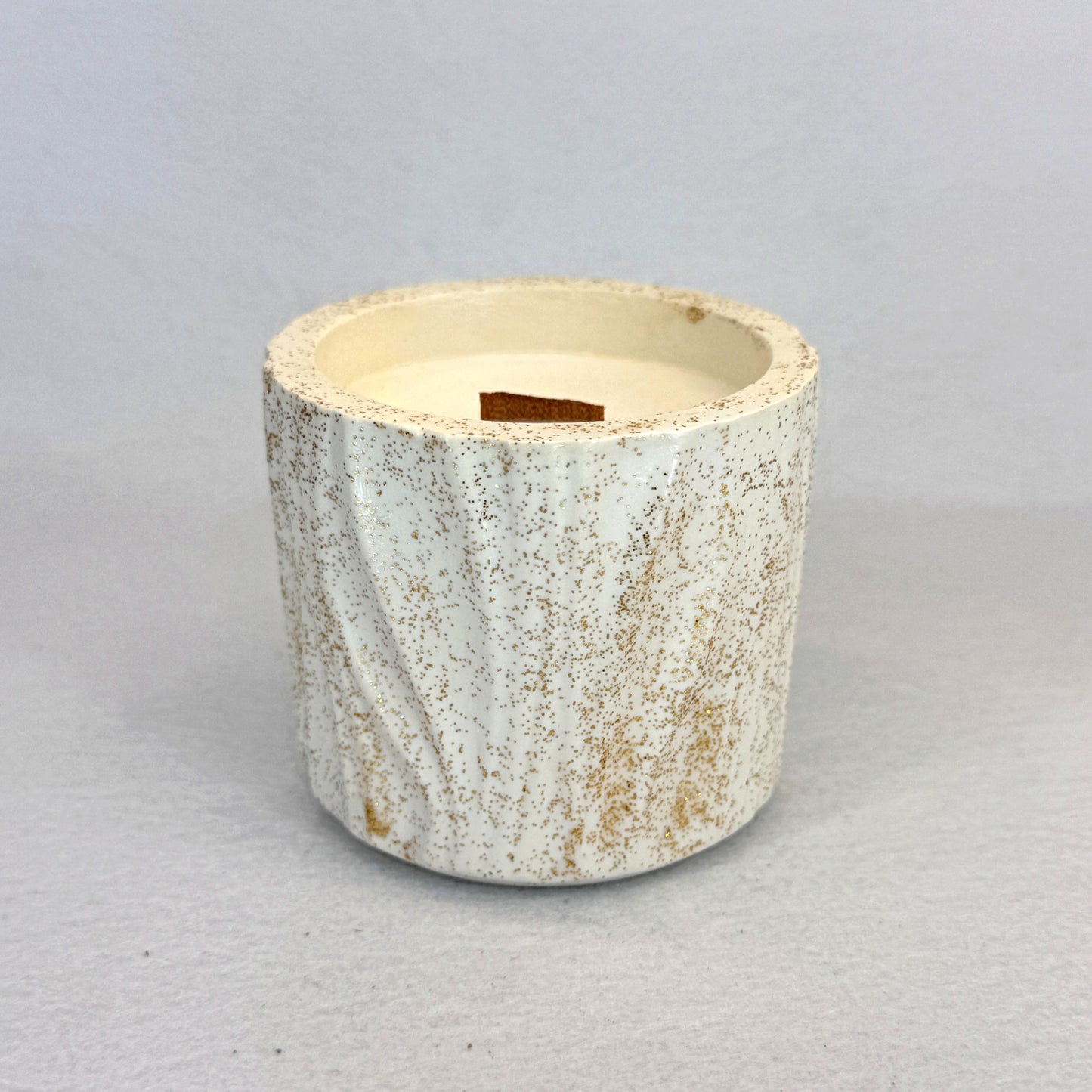 GOLD GLITTER – Vela Estándar (90g) - "Tarta de Manzana"
