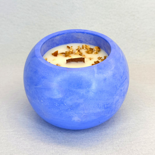 AZUL ELÉCTRICO – Vela Esférica (120g) - "Te verde"