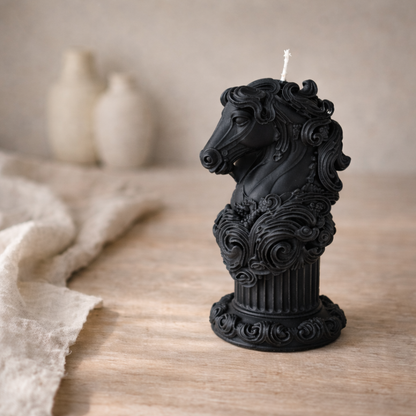 Vela decorativa aromática en forma de caballo
