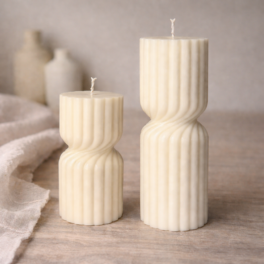 Vela decorativa aromática escultural moderna