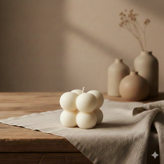 Vela decorativa aromática mini de burbujas