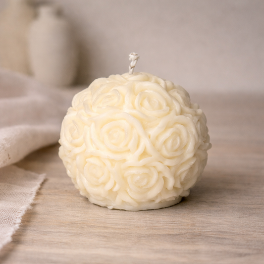Vela decorativa aromática Rosa esférica