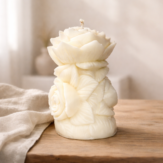 Vela decorativa aromática Rosa (10 cm)